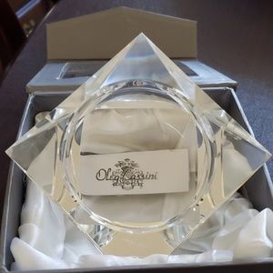 Signed Oleg Cassini Pillar Candle holder